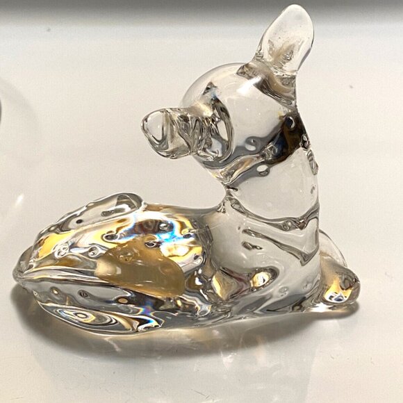 Princess House Pets DEER FAWN Figurine 24% Lead Crystal Made in Germany Vintage - Picture 4 of 9